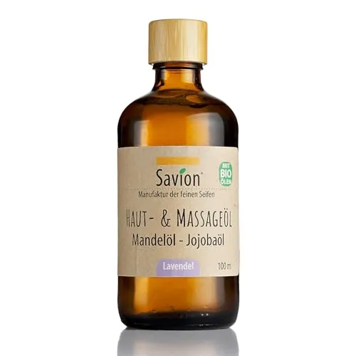 Savion Haut- und Massageöl: Beruhigende Pflege für einen tiefen Schlaf. 100% natürlich. 100 ml (Lavendel)