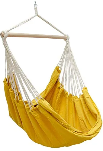 AMANKA XXL Hängesessel 185x130cm - Bequemer Hängesessel für 2 Personen - Hängesessel für Garten und Jugendzimmer, belastbar bis 150 kg. Erlebe schwereloses Sitzen und Rückenentlastung mit diesem komfortablen Hängestuhl.
