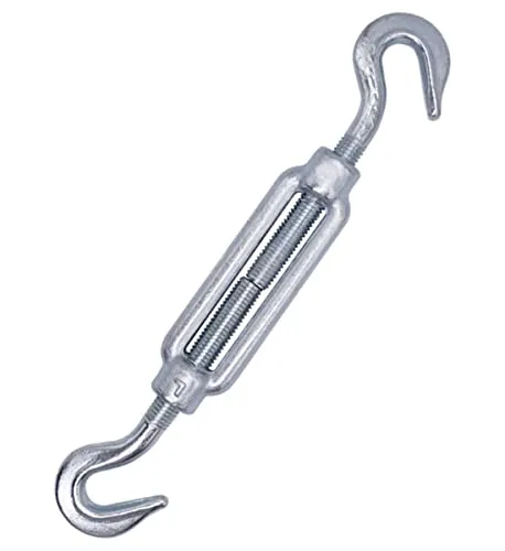  1 Stück) Spannschloss Drahtspanner M14, verstellbarer Spannschlösser Haken und Haken, Seilseilspannung (1 Stück, M14