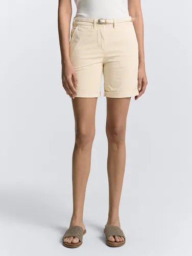 TOM TAILOR Damen Bermuda Shorts 1045434 - Damen-Shorts in Summer Beige, optimale Passform und hoher Tragekomfort für entspannte Sommertage.