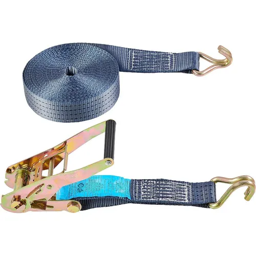 Connex Zurrgurt Zweiteilig - 4000 kg Belastbarkeit - Spanngurt mit Spannratsche und Spitzhaken, ideal für sichere Ladungssicherung im Kofferraum oder Anhänger, einfaches Festzurren ohne hohen Kraftaufwand.