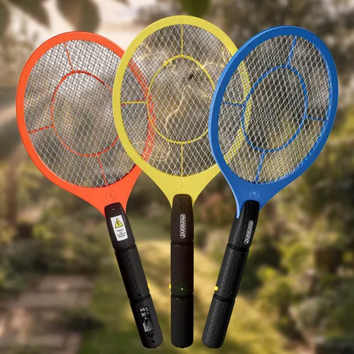 DeubaXXL DE Elektrische Fliegenklatsche 3er-Set Bunt 106061