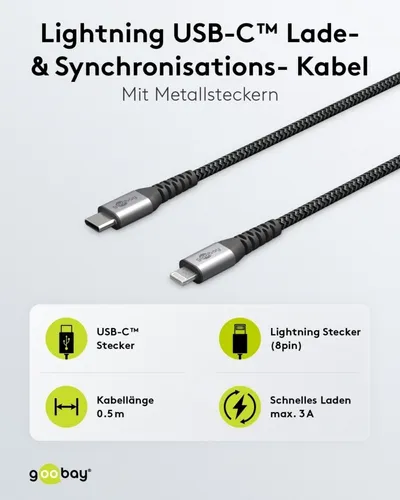 Goobay Micro-USB>USB-A-Kabel 49273 USB Micro-USB>USB-A-Kabel