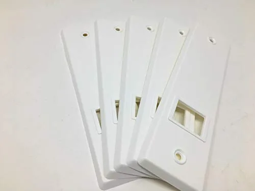 5x 160 Lochabstand Rolladen Gurtwickler Abdeckplatte Blende Abdeckung Kunststoff weiß