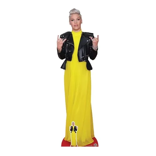 Star Cutouts Ltd CS795 Pappaufsteller Pop-Rock-Star, ideal für Partys, Geschenke und Veranstaltungen, 170 cm hoch, mit Tischaufstellung, mehrfarbig