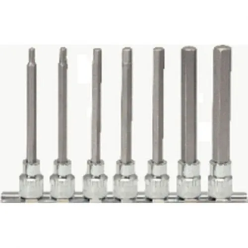 KS Tools 918.3960 Stecknuss-Set - Werkzeug-Set mit Innensechskant und Innenvierkantantrieb, langlebige vernickelte Biteinsätze und hochglanzverchromte Oberfläche für optimale Handhabung.