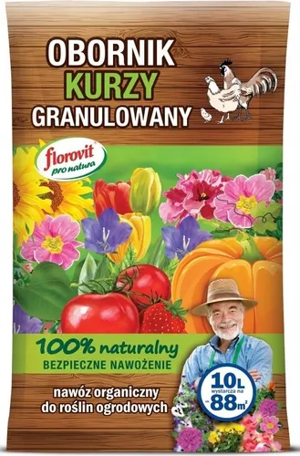 Florovit organischer, granulierter Hühnermistdünger 10 l