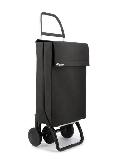 Einkaufstrolley Rolser Jean Tweed 4 Räder - Schwarz
