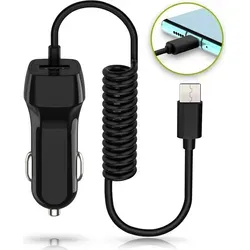 Auto Ladekabel für Samsung Galaxy S25 S24 S23 S22 FE Plus Ultra Ladegerät Typ C, Farbe:Schwarz, Smartphone:Samsung Galaxy Z Fold 2 - Schwarz