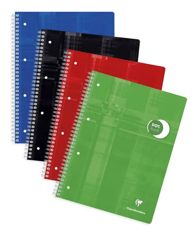 Clairefontaine Collegeblock A4+ 5er Set - Blöcke & Formulare: 80 Blatt, 90g, punktkariert, ideal für präzise Notizen und Skizzen, perfekt für Schule und Studium.