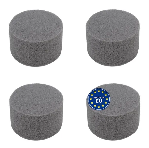 Creativery Bastelmoos, Trocken Steckschaum Rund 8x5cm für Trockenblumen & Kunstblumen 4er Set