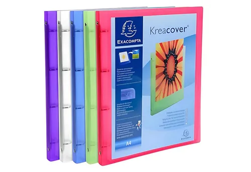 EXACOMPTA Ringbuchmappe Exacompta Ringbuch A4 4R 15mm KC Chroma sort