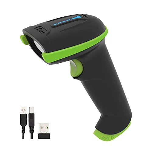 Tera Kabelloser Barcodescanner Handheld 1D Laser von Tera