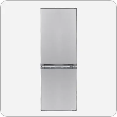 PKM KG173IX-M Kühl- und Gefrierkombination - Kühlschrank mit freistehendem Design, 121L Kühlteil und moderner silberner Optik, ideal für kleine Küchen.