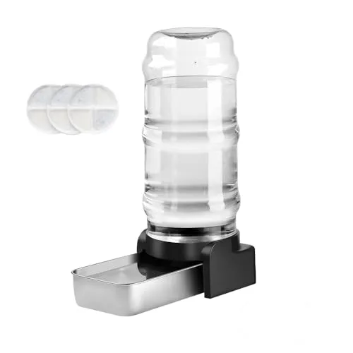 Marchul 8.6L Wasserspender für Hunde und Katzen, Automatischer Wasserspender mit Edelstahl-Wassernapf und 3 Filtern, Haustier Wasserspender mit großer Kapazität für mittelgroße und große Haustiere