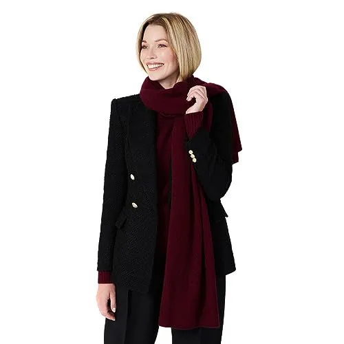 Style & Republic Kaschmir Schal Damen aus 100% Cashmere in rot von Style & Republic