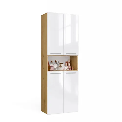 Badezimmerschrank NEL 1K DK mit Wäschekorb