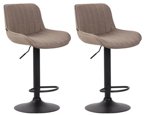 furnicato Barhocker Lentini taupe, höhenverstellbar & drehbar