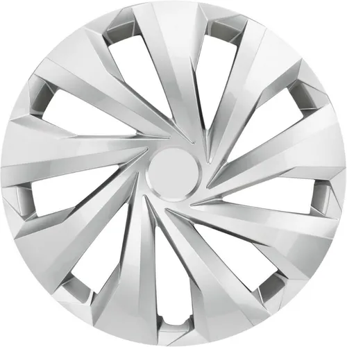 Trimak Radkappen 14 Zoll - 4er Set, Silber - Radkappen aus schlagfestem ABS-Kunststoff, ideal für einfache Montage und perfekte Passform, sorgen für einen stilvollen Look Ihrer Reifen.