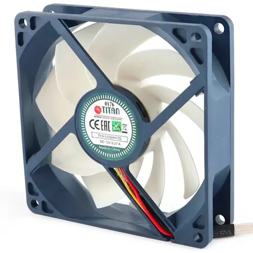 TITAN TFD-9225HH12B/KW(RB) IP55 Axiallüfter 92x92x25mm 12V-, 54,8CFM, 34dBA, PC