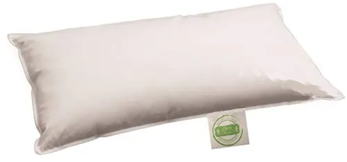 Öko Daune Kissen 40x80 cm - Nachhaltig und Allergikerfreundlich - Kissen 40x80 cm mit 70% Recycling Federn und 30% Daune, klimaneutral und schadstoffgeprüft. Bietet besten Kuschelkomfort und Stützkraft für Kopf und Nacken, ideal für umweltbewusste Schläfer.
