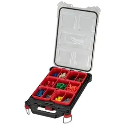 PACKOUT Organizer Slim Compact - Werkzeugkoffer mit modularer Bauweise, ideal für die Aufbewahrung und den Transport von Werkzeugen und Zubehör.