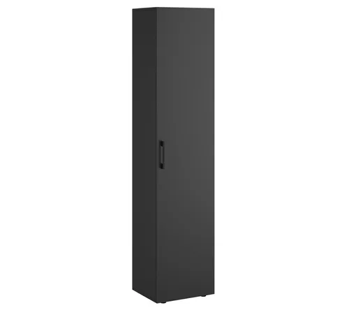 Bellamio Mehrzweckschrank Apol (Schwarz) – Robuster Besenschrank mit Stauraum - Der Mehrzweckschrank »Apol« von Bellamio bietet optimalen Stauraum für Putzmittel und Geräte. Mit drei Fächern und einem hohen Staubsaugerfach ist er ideal für Küche, Flur oder Waschküche. Robuste, kratzfeste Oberfläche in Schwarz.