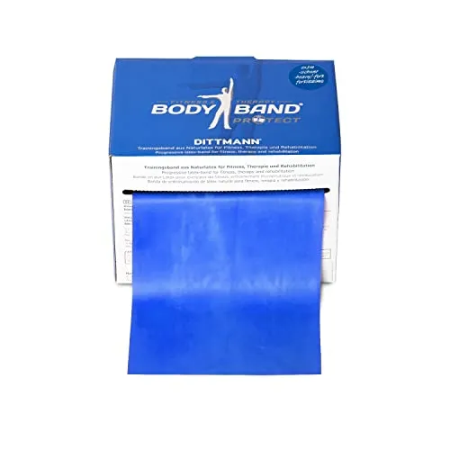 DITTMANN Body Band Fitnessband Gymanstik Expander Kraft 25m blau extra stark