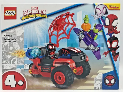 LEGO® Spidey Amazing Friends 10781 Miles Morales: Spider Mans Techno-Trike - LEGO Komplette Sets & Packs, ideal für Kinder ab 4 Jahren, fördert Kreativität und Fantasie mit dem coolen Techno-Trike von Miles Morales.