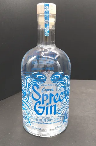 Organic Spree Gin 42% - Berliner Dry Gin - Premium Gin aus Deutschland mit 42% Alkoholgehalt, ideal für Cocktails oder pur. Entdecken Sie den einzigartigen Geschmack aus Berlin!