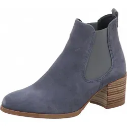 Tamaris Chelsea Boot 1-25342-42 802 - Wanderschuhe: Klassischer Chelsea Boot aus hochwertigem Leder mit 5,5 cm Blockabsatz, bequemer runder Schuhspitze und einfachem Einstieg für schnellen Tragekomfort und vielseitige Kombinationsmöglichkeiten.