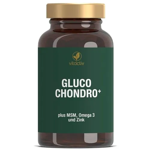 Produktbild GLUCO CHONDRO PLUS, einzigartige Zusammensetzung aus Glucosamin, Chondroitin, MSM, Omega 3 und Zink, für Erhalt der Knochen etc. (90 Tabletten)