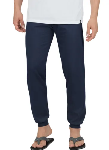 TRIGEMA Schlafanzughose Bündchen, Herren, Gr. XS, navy - Herren-Nachtwäsche aus 100% Baumwolle mit DELUXE Single-Jersey für maximalen Komfort. Elastikbund und Bündchen sorgen für optimale Passform und erholsame Nächte.