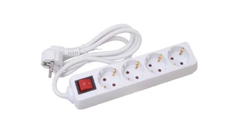 4er Steckerleiste mit Schalter IP20 nur trockene Innenräume mit Kindersicherung