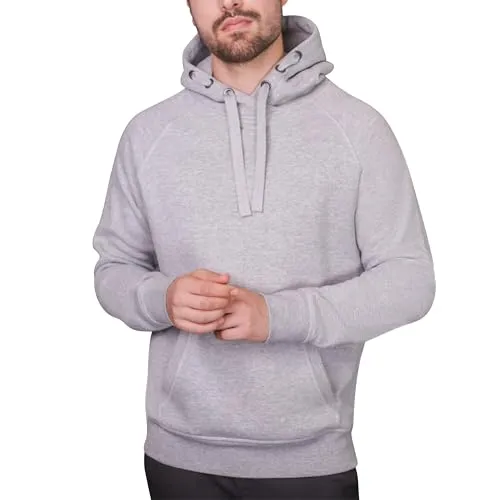 HRM Unisex 903 Kapuzenpullover, grau-meliert, S