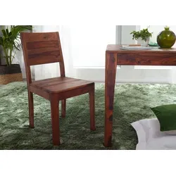 Stuhl Sheesham 45x47x90 walnuss geölt BROOKLYN #06