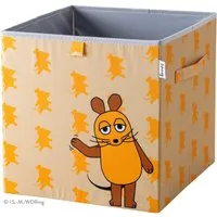 LIFENEY meets Die Maus Aufbewahrungsbox – Spielzeugbox mit coolem Streuprint - Truhen & Kisten für Kinder – Die beliebte Maus im All-Over-Print sorgt für Ordnung im Kinderzimmer und passt perfekt in gängige Würfelregale. Robuste, abwischbare Box aus 100% Polyester mit viel Stauraum.