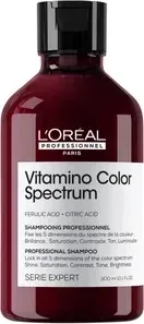 L'Oréal Professionnel Vitamino Color Spectrum Shampoo 300 ml - Shampoo für coloriertes Haar, schützt die Farbbrillanz und sorgt für intensiven Glanz. Ideal für alle Haartypen, auch bei blondiertem Haar. Cremige Textur reinigt sanft und erhält die Farbintensität.