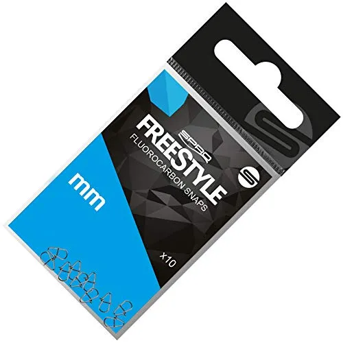 SPRO Freestyle Reload Fluoro Snaps - 10 Einhänger, Größe/Tragkraft:Gr. 3.5mm / 9.5kg