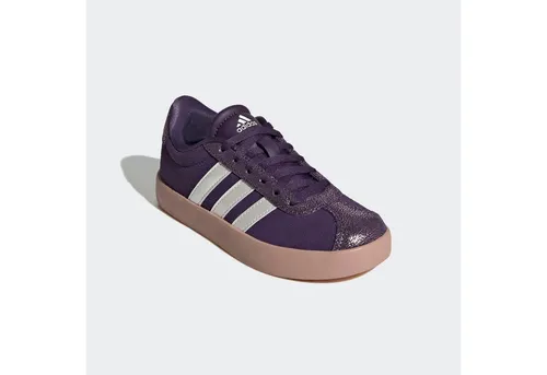 ADIDAS SPORTSWEAR VL COURT 3.0 K Sneaker, Gr. 33 - Sportliche Sneaker in den Farben AURPLU/ZEROMT/PIKGUM, aus hochwertigem Leder und Synthetik - perfekt für aktive Kids.