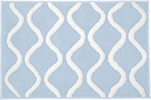 KLEINE WOLKE Badematte Piana 60x90 cm in blau von Kleine Wolke