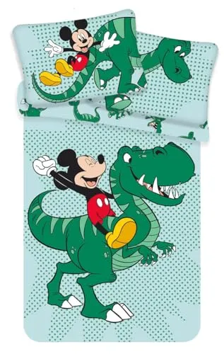 Jerry Fabrics Kinderbettwäsche Mickey Maus, Renforcé, 2 teilig