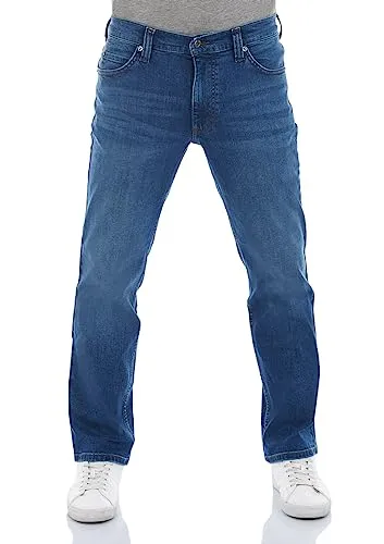 MUSTANG Straight-Jeans Herren Tramper Regular Fit - Modische Denim Hose mit 1% Stretchanteil für optimalen Tragekomfort, 5-Pocket-Style und krempelbare Beine, ideal für lässige Outfits.