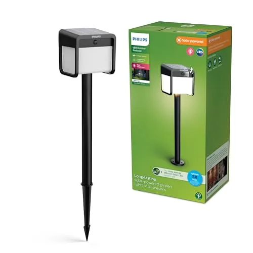 Produktbild Philips LED Ezra Solar-Außenstandleuchte 1.8W Schwarz