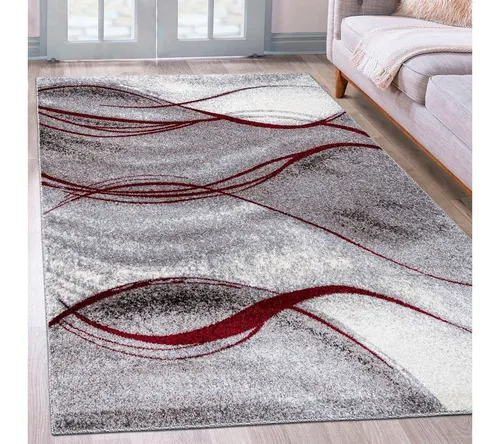 my home Teppich Tritom, rechteckig in Rot in rot von OTTO home