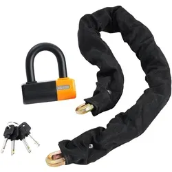 VEVOR Fahrradkettenschloss 1m 14mm Metallstahl - Schlösser & Sicherheit - Bietet außergewöhnliche Sicherheit für Ihr Fahrrad mit einer flexiblen Verriegelungsoption und bequemen Tragekomfort.