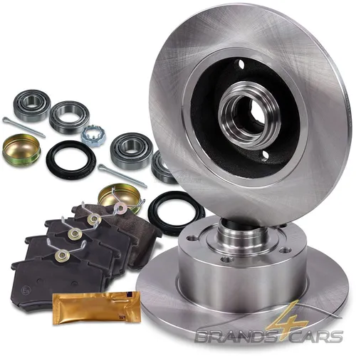 ATEC BREMSE+BREMSEN SATZKIT VOLL Ø245+RADLAGER HINTEN FÜR AUDI A4 B5 8D 97-01