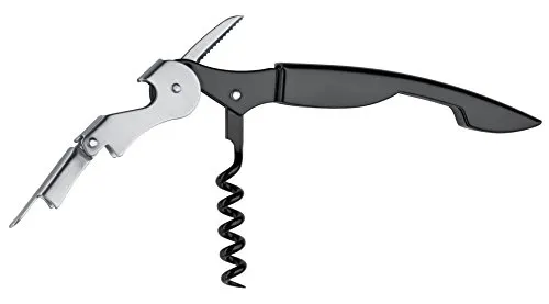 triangle 50 407 13 00 Kellnermesser mit doppeltem Gelenk professionelle Qualität schwarz Edelstahl