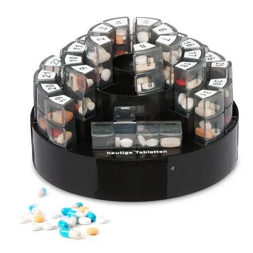 Tablettenbox Tablettenorganizer mit Blindenschrift