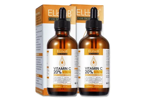 P-Beauty Gesichtsserum mit Vitamin C & E, 120ml - Serum zur Hautaufhellung mit 20% Vitamin C und Hyaluronsäure, bekämpft Pigmentierungen und sorgt für strahlende, gesunde Haut.